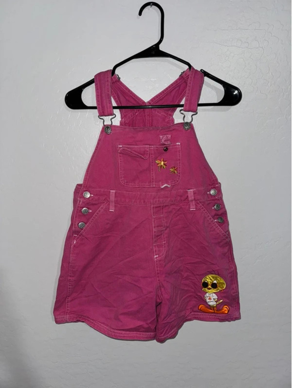 Vintage Tweety Bird shortalls 8-10 Year best my tags cut